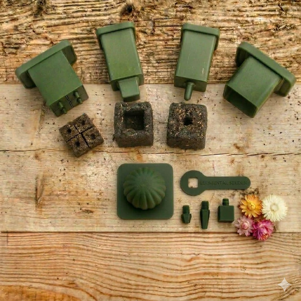 Paket 2 Jordkubare 2,5cm & 5cm & Jordpress